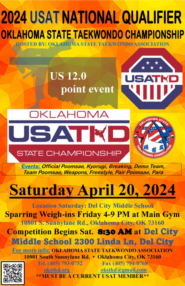 USA Taekwondo 2024 USATKD Oklahoma State Championships